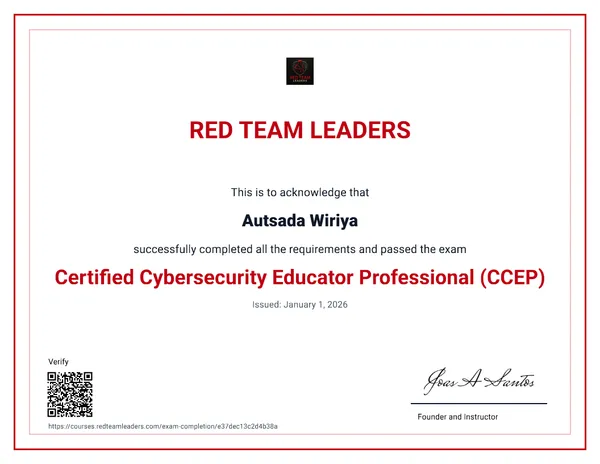 Certified Cybersecurity Educator Professional (CCEP)